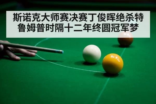 斯诺克大师赛决赛丁俊晖绝杀特鲁姆普时隔十二年终圆冠军梦